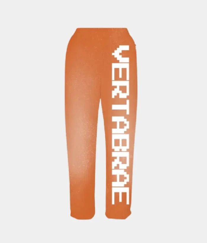 Vertabrae Logo Sweatpants Orange/White