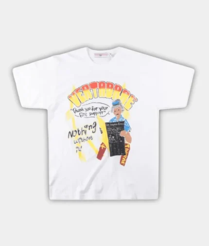 Vertabrae Nothing Without it Fire T-Shirt White